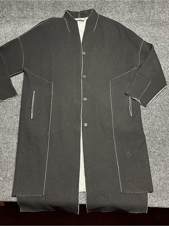 Stella Carakasi Jackets & Blazers - Long black wool coat Stella Carakasi minimalist luxury lagenlook chic clean